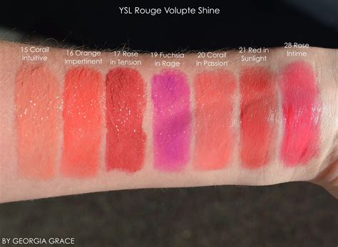 yves saint laurent rouge volupté shine swatch orange impertinent|ysl rouge volupte shine 139.